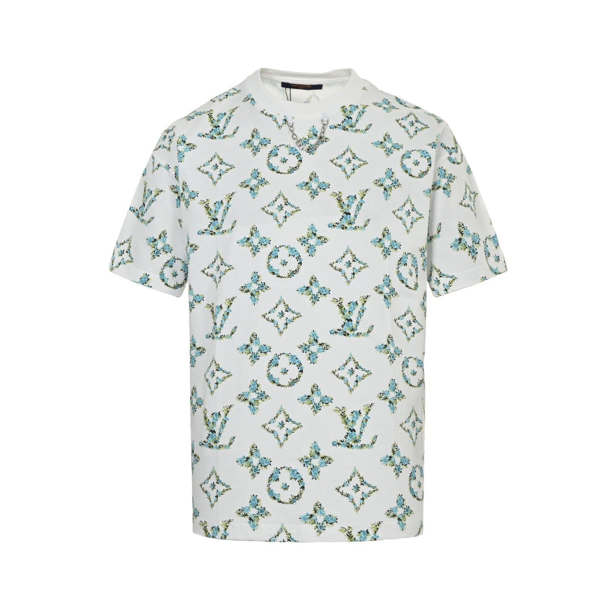 Botanical Monogram Print Oversized Tee