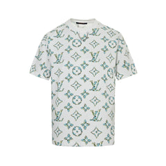 Botanical Monogram Print Oversized Tee
