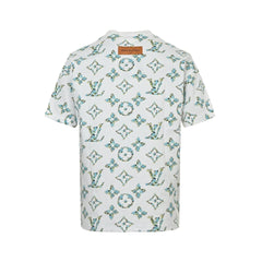 Botanical Monogram Print Oversized Tee