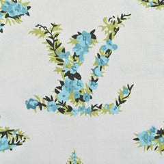 Botanical Monogram Print Oversized Tee