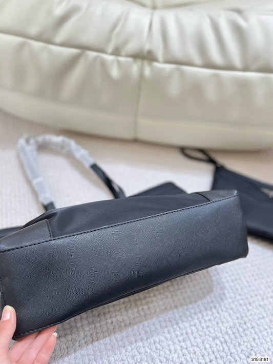 Black Nylon Tote with Detachable Organizer Set