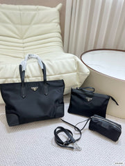 Black Nylon Tote with Detachable Organizer Set