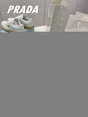 Gold-Accent Leather Retro Sneakers