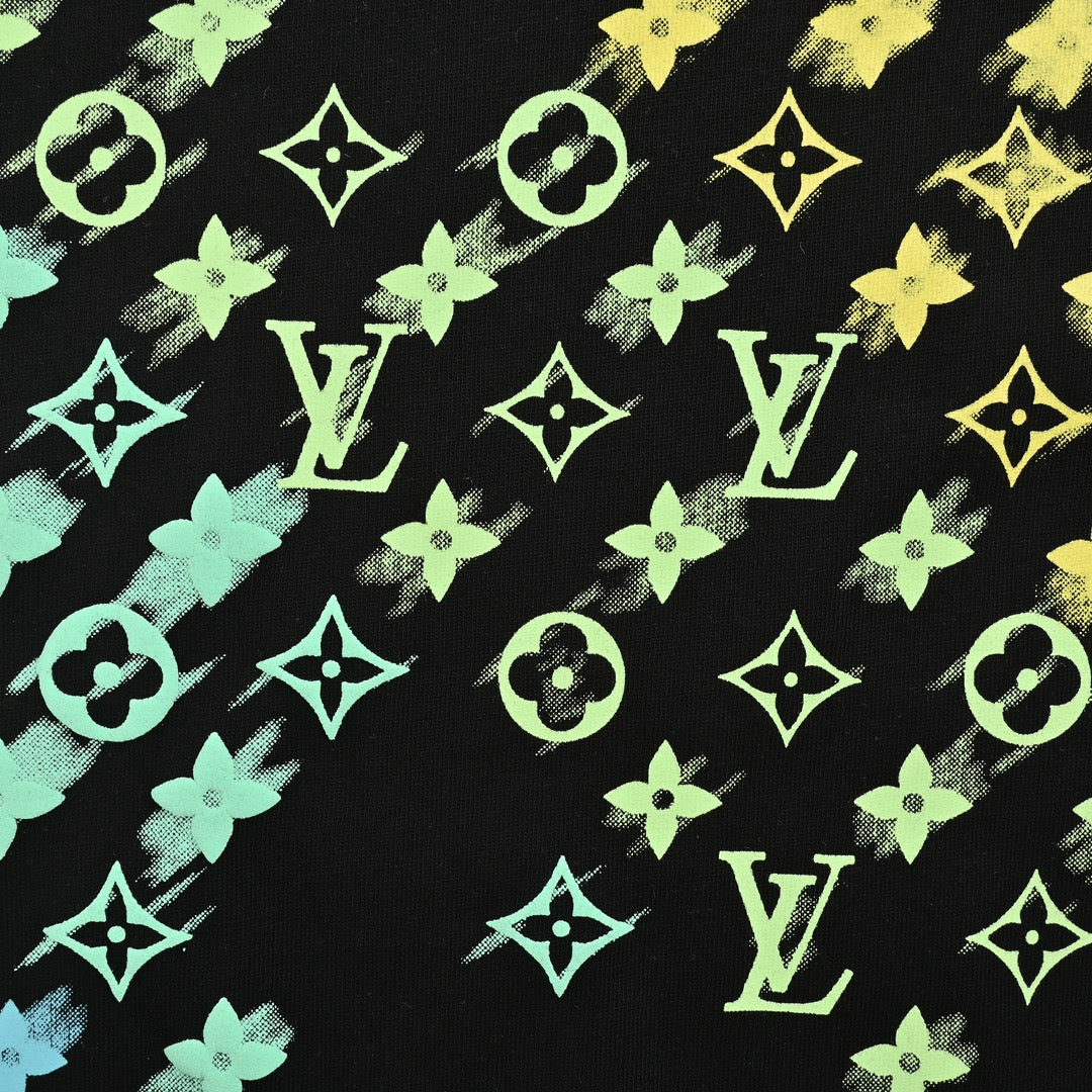 Manches courtes imprimées en mousse presbyte dégradée 