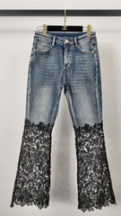 Vintage lace jeans