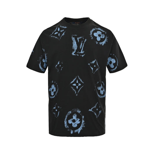 Kurze Ärmel mit großem Logo-Allover-Print 