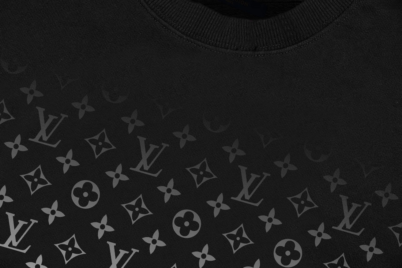 sweat-shirt à imprimé dégradé