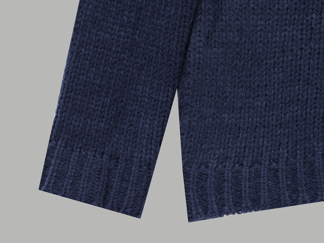 Wollpullover mit individuellem Schriftzug