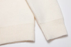 pull jacquard tricoté