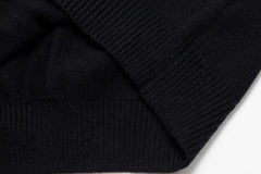 langer, bestickter Jacquard-Strickpullover