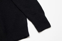 langer, bestickter Jacquard-Strickpullover