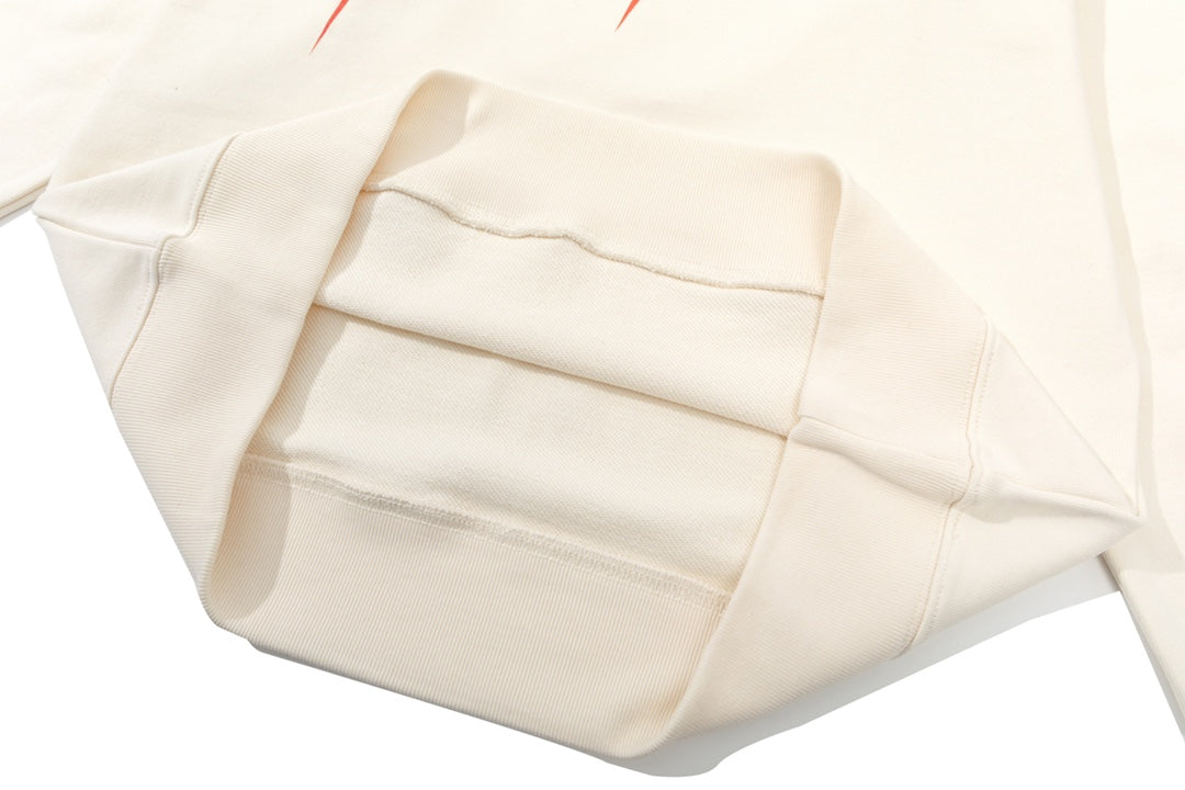 Sweat-shirt à lettres colorées avec bordure éclair