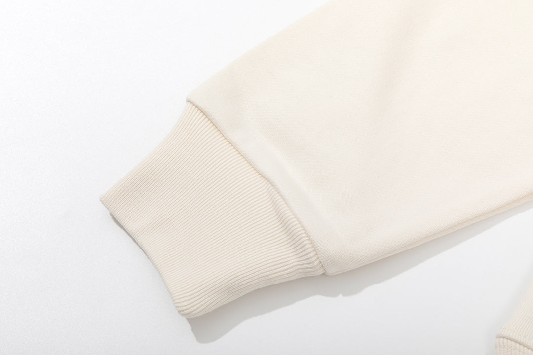 Sweat-shirt à lettres colorées avec bordure éclair