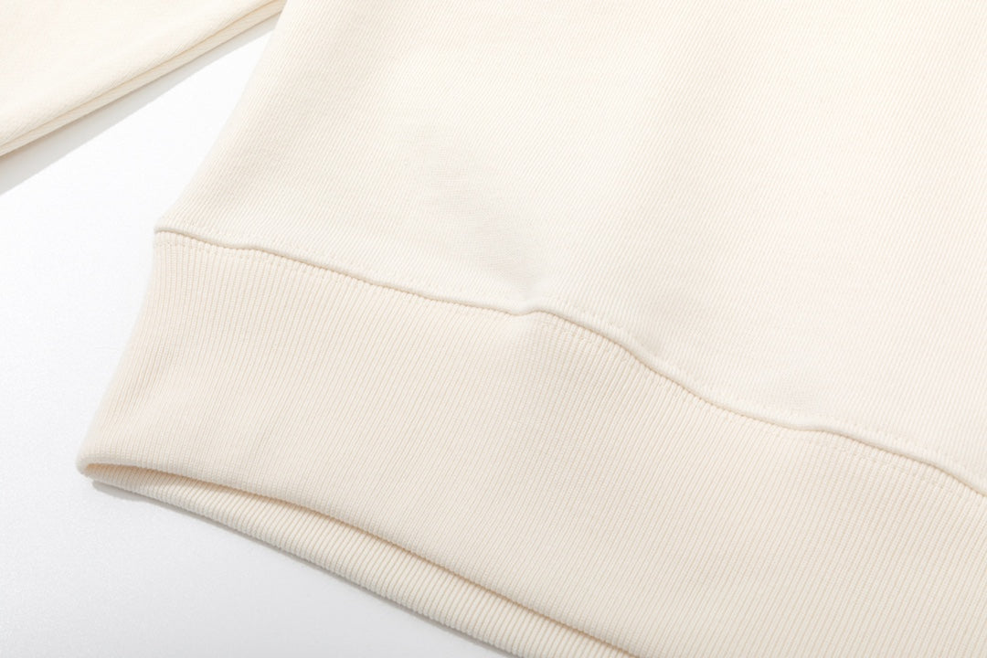 Sweat-shirt à lettres colorées avec bordure éclair