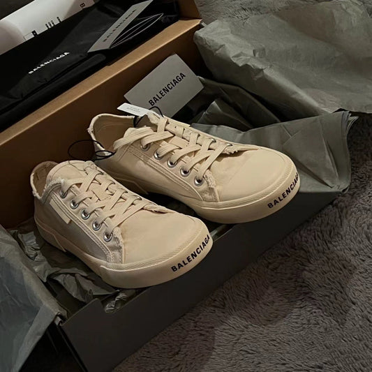 chaussures en toile avec logo vieilli