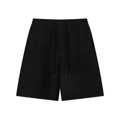 Dunkle, geblümte Strickshorts
