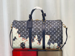KEEPALL 50 travel bag blue flame
