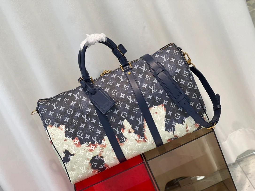 KEEPALL 50 Reisetasche blaue Flamme