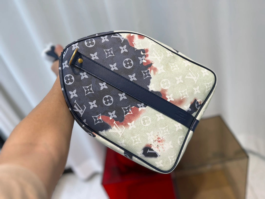 KEEPALL 50 Reisetasche blaue Flamme