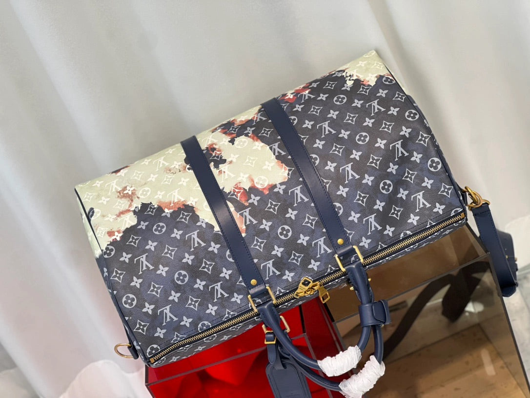 KEEPALL 50 Reisetasche blaue Flamme