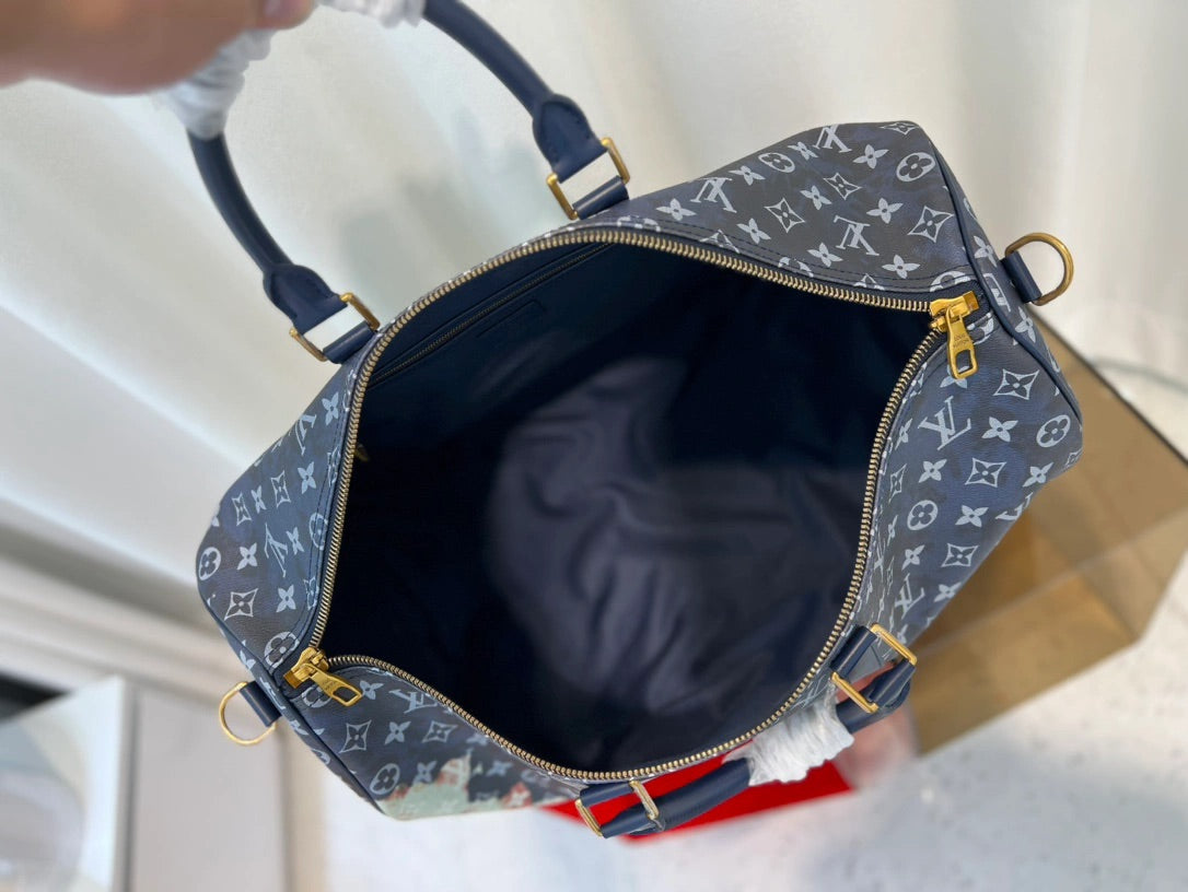 KEEPALL 50 Reisetasche blaue Flamme