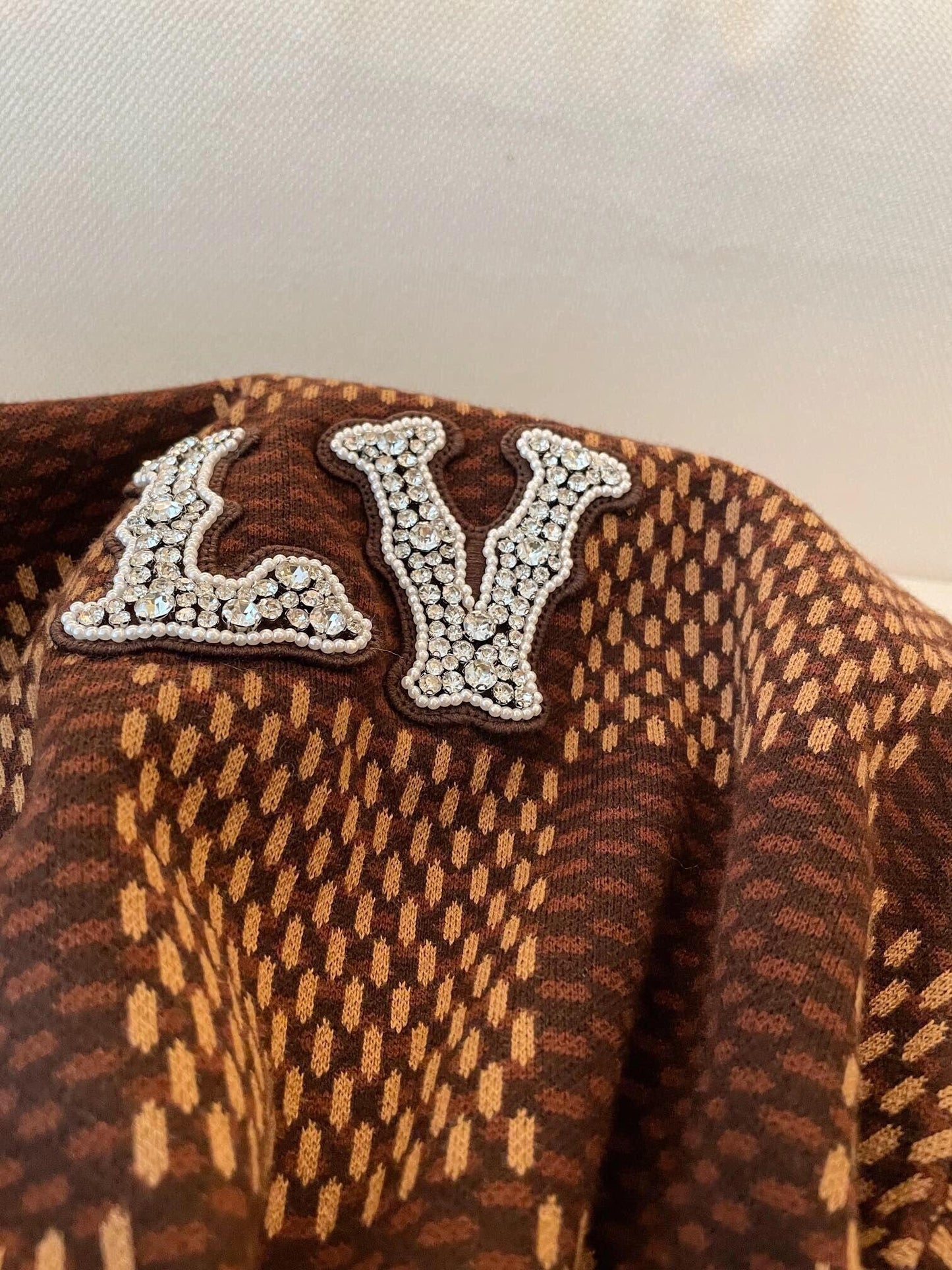 manches courtes style damier