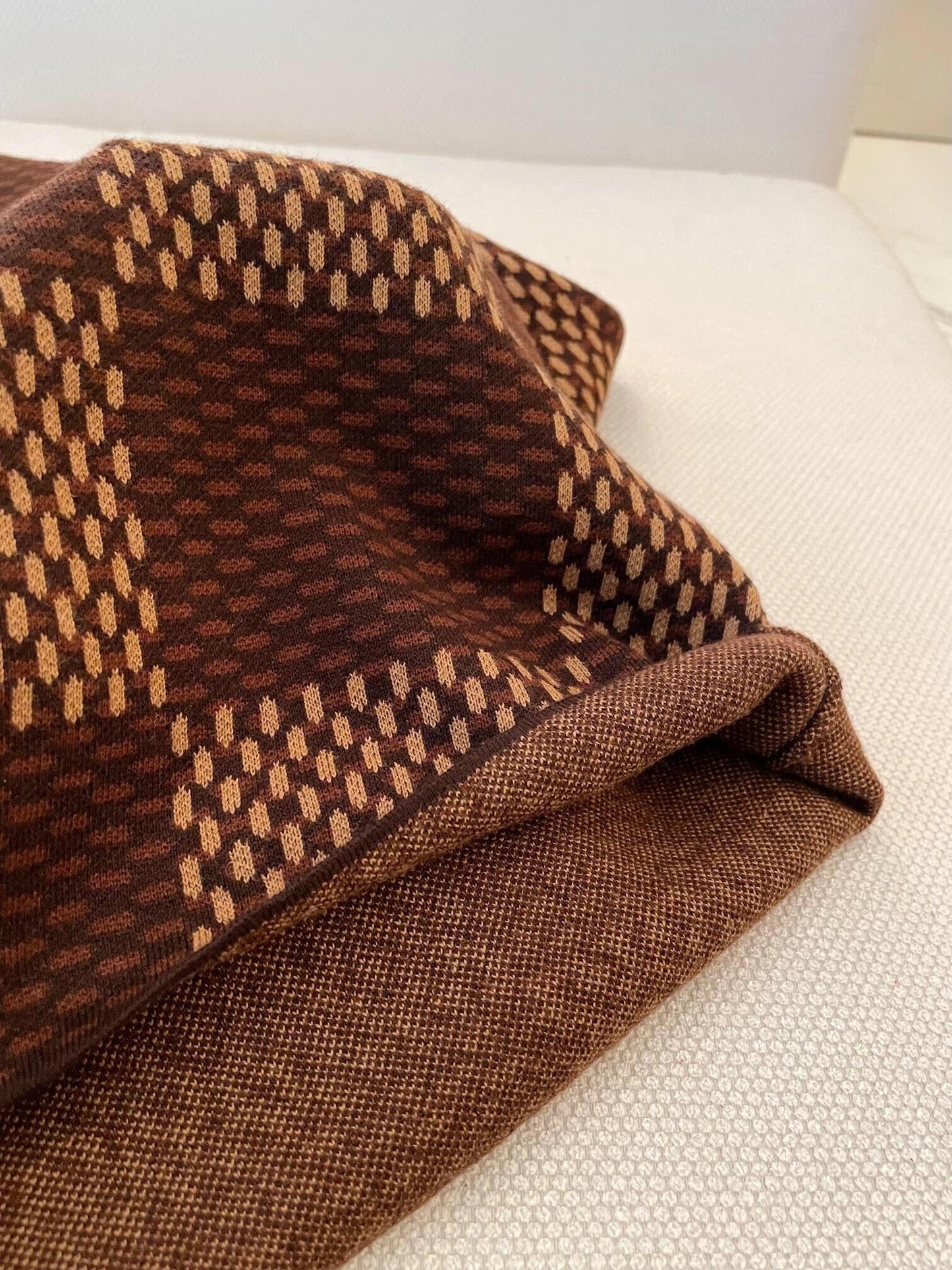 manches courtes style damier