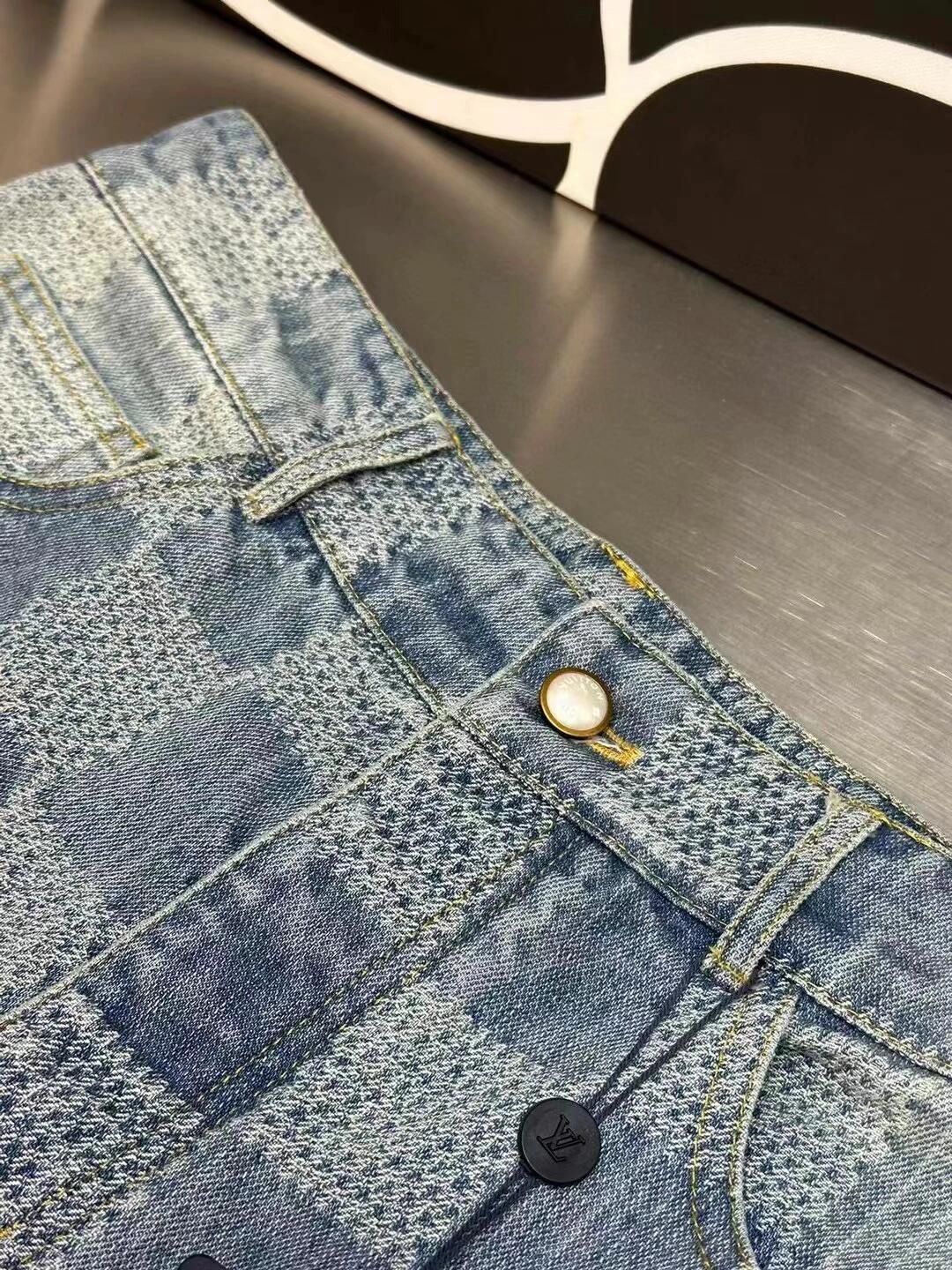 Lässige Jeans mit Schachbrettmuster