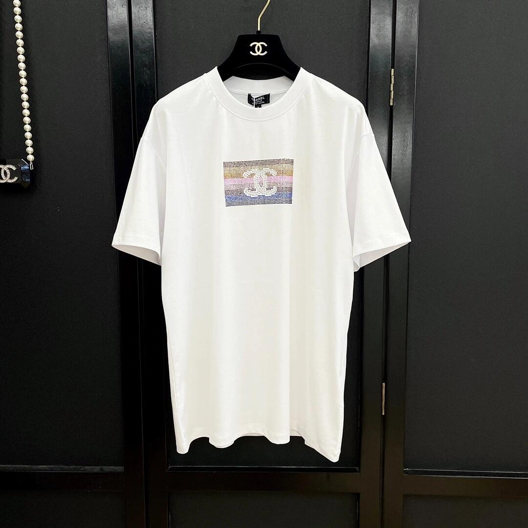 Regenbogen heiße Diamanten kurze Ärmel