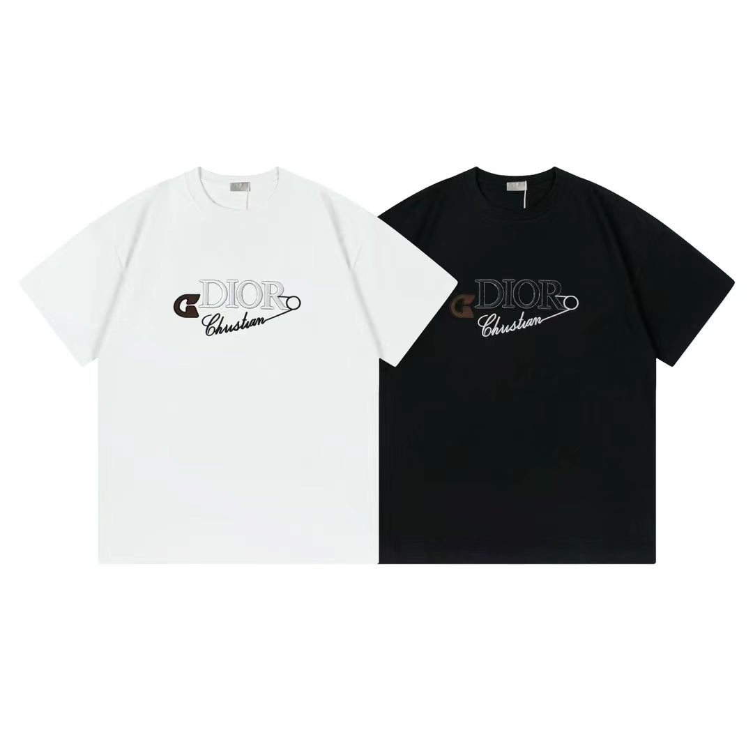 T-shirt imprimé brodé en 3D 