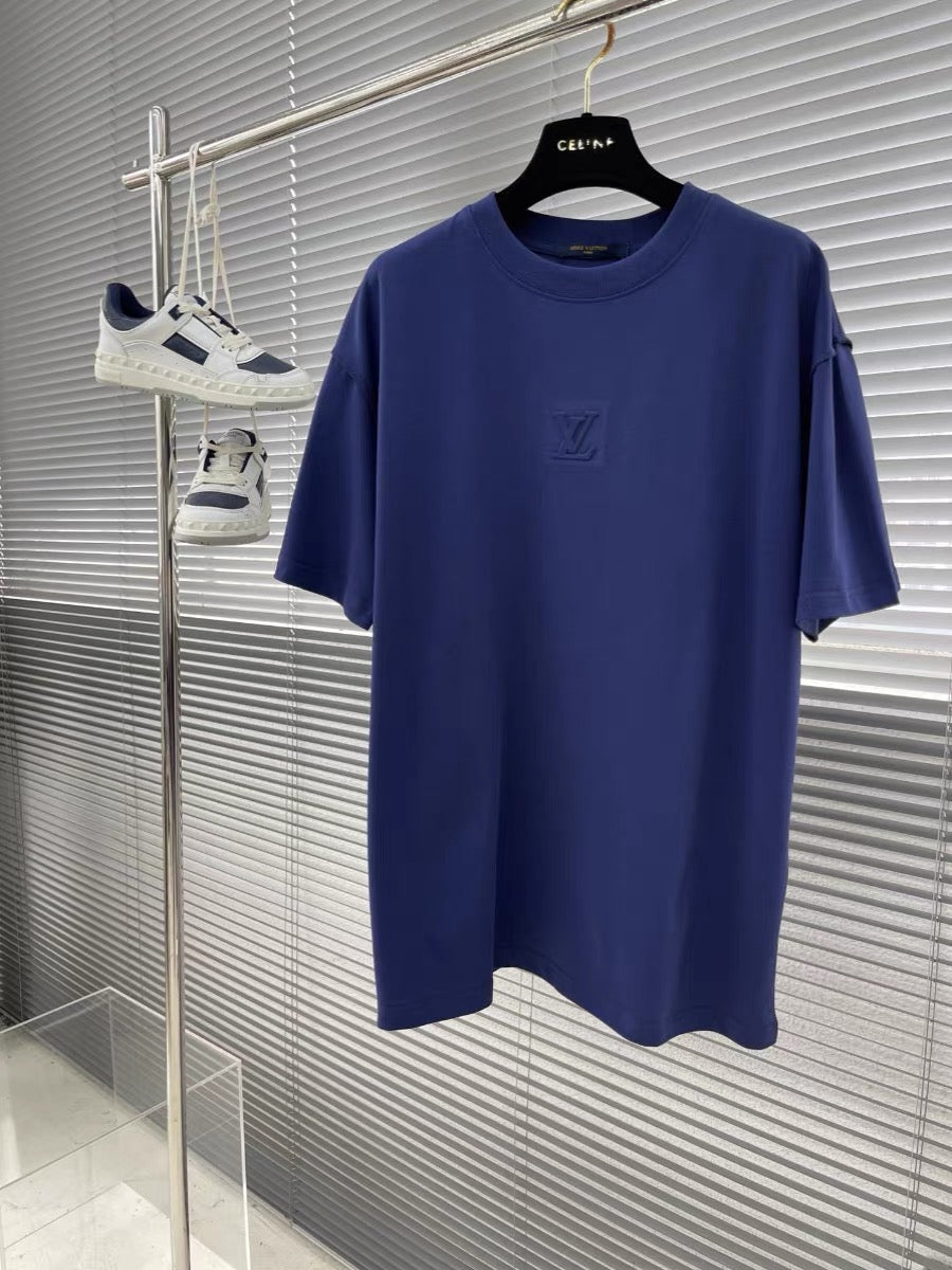 T-shirt en coton gaufré 