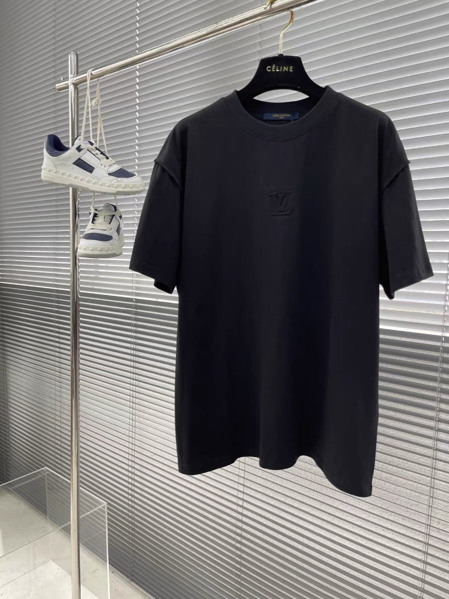 T-shirt en coton gaufré 