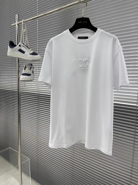 T-shirt en coton gaufré 