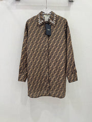 Robe chemise en soie