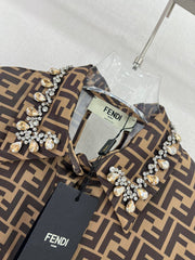 Robe chemise en soie