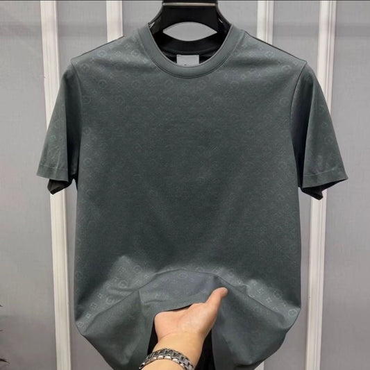 T-Shirt aus geprägter Baumwolle 