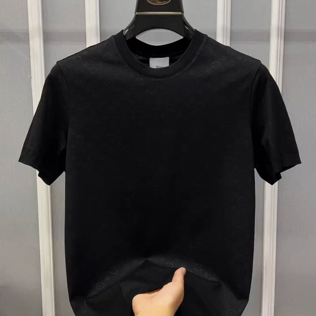 T-shirt en coton gaufré 