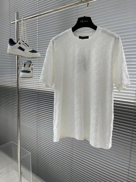T-shirt décontracté en relief 