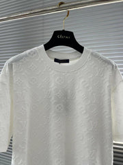 T-shirt décontracté en relief 