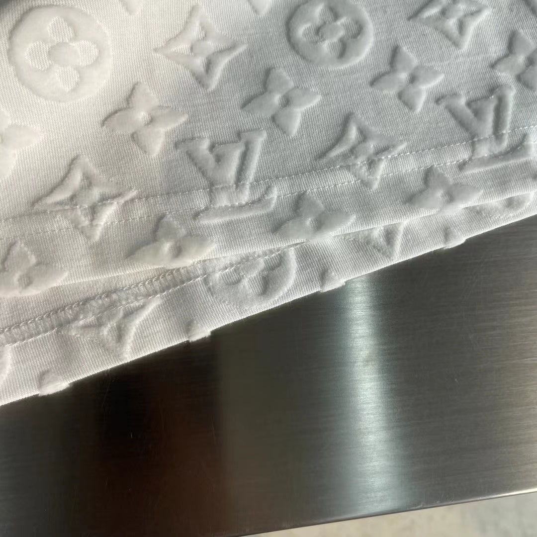 T-shirt décontracté en relief 