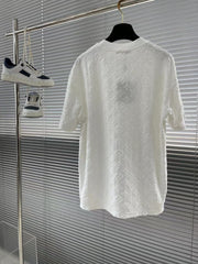 T-shirt décontracté en relief 