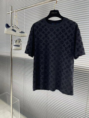 T-shirt décontracté en relief 