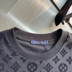 T-shirt décontracté en relief 