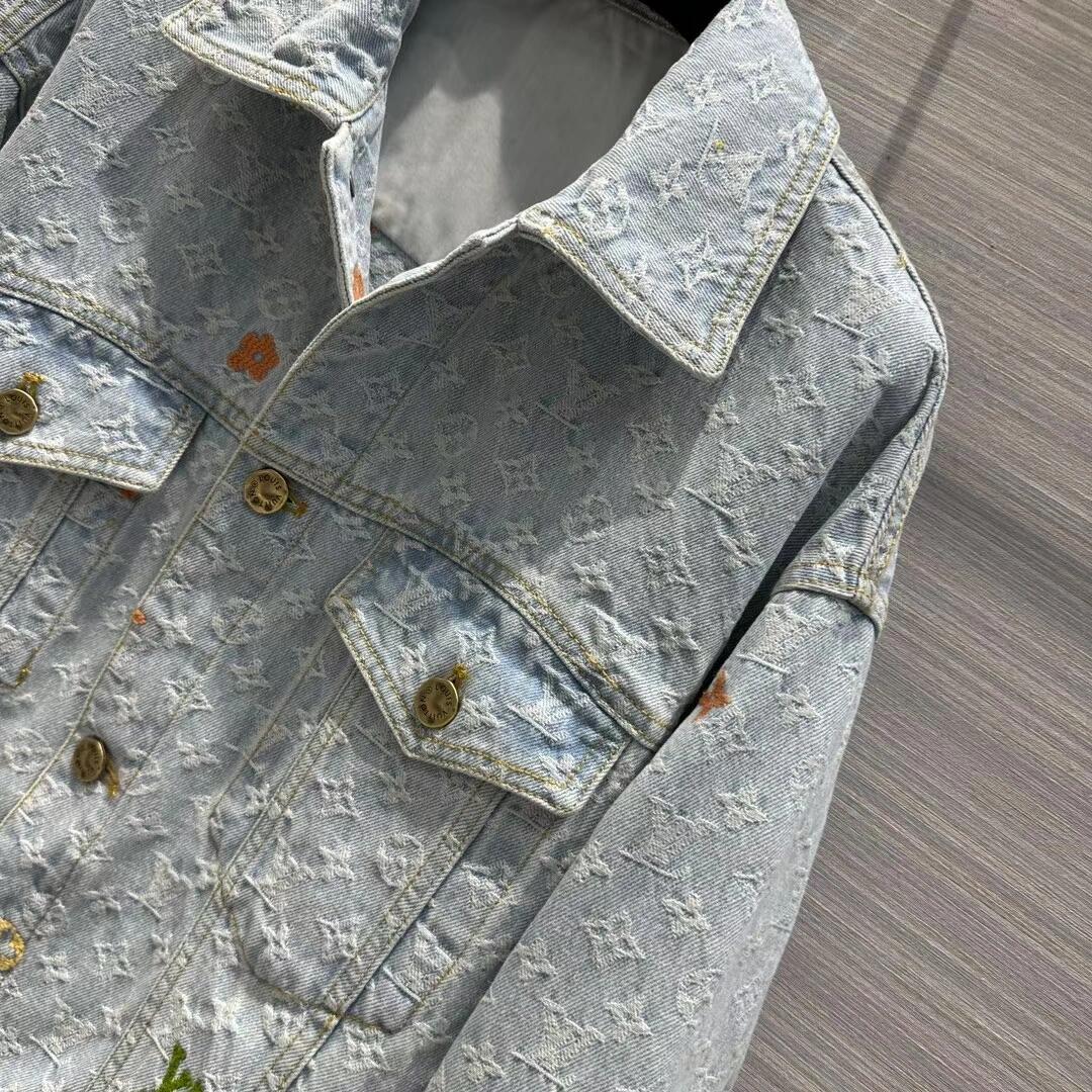 Veste en jean avec logo