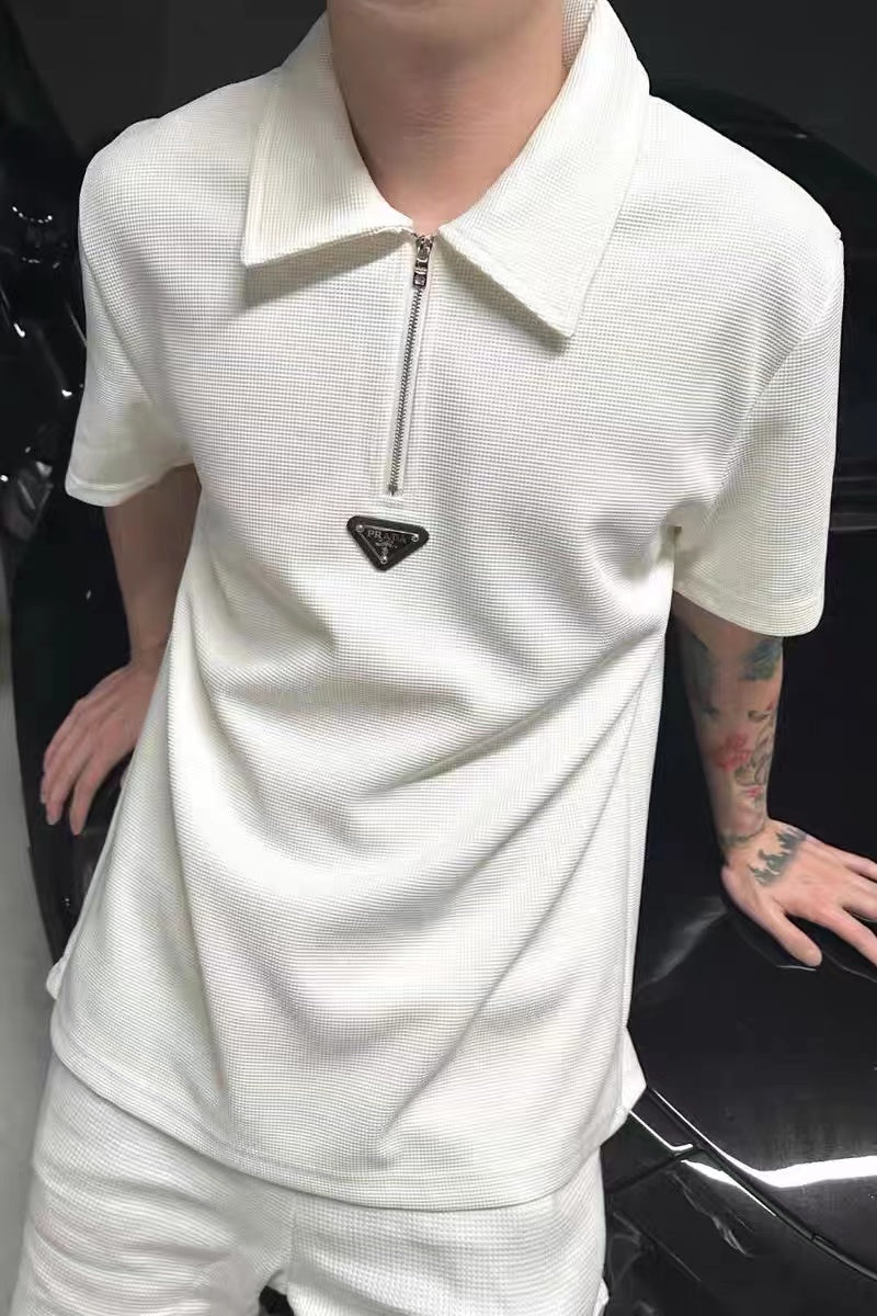 T-shirt polo avec logo poitrine 