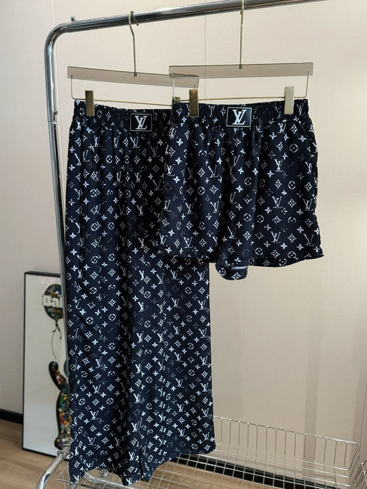Pantalon large en acétate