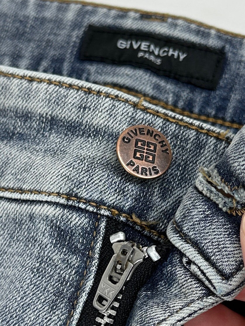 Hochwertige Vintage-Bluejeans im Used-Look