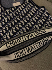 Jacquard knitted vest