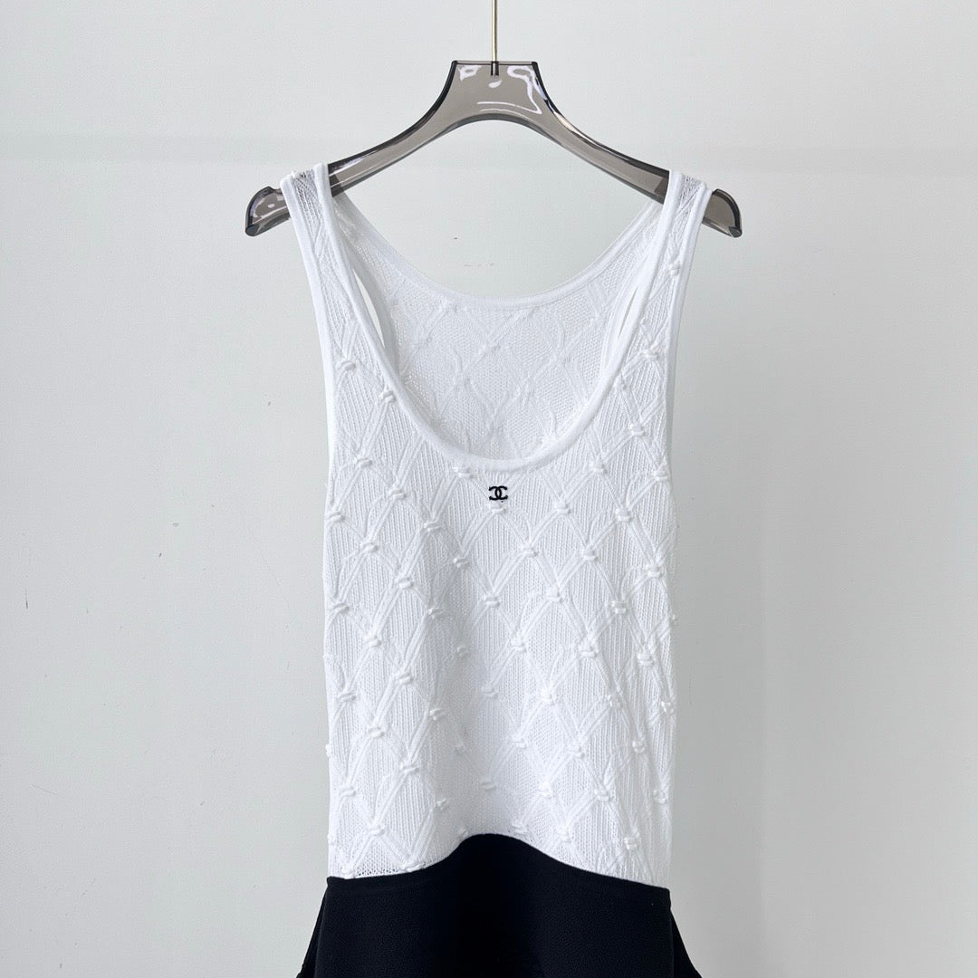 Robe gilet de couleur contrastée