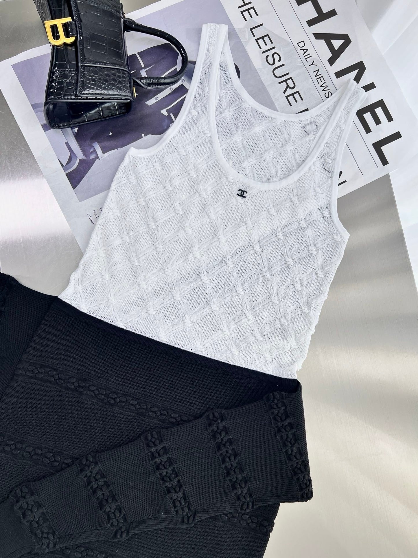 Robe gilet de couleur contrastée